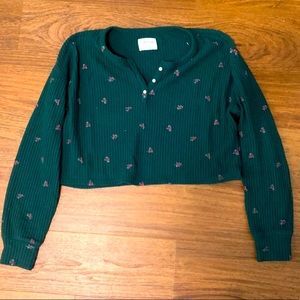 Hollister Cropped Loungewear Top